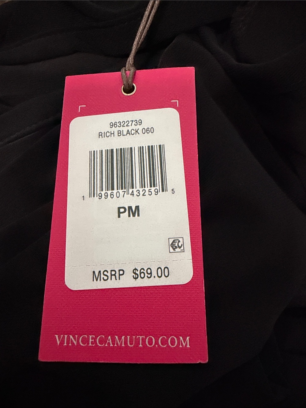 Vince Camuto Petite Black A-line silhouette Keyhole Maxi Dress Sz PM NWT - Picture 10 of 10